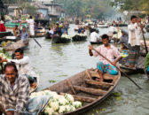 Floating markets in Barisal